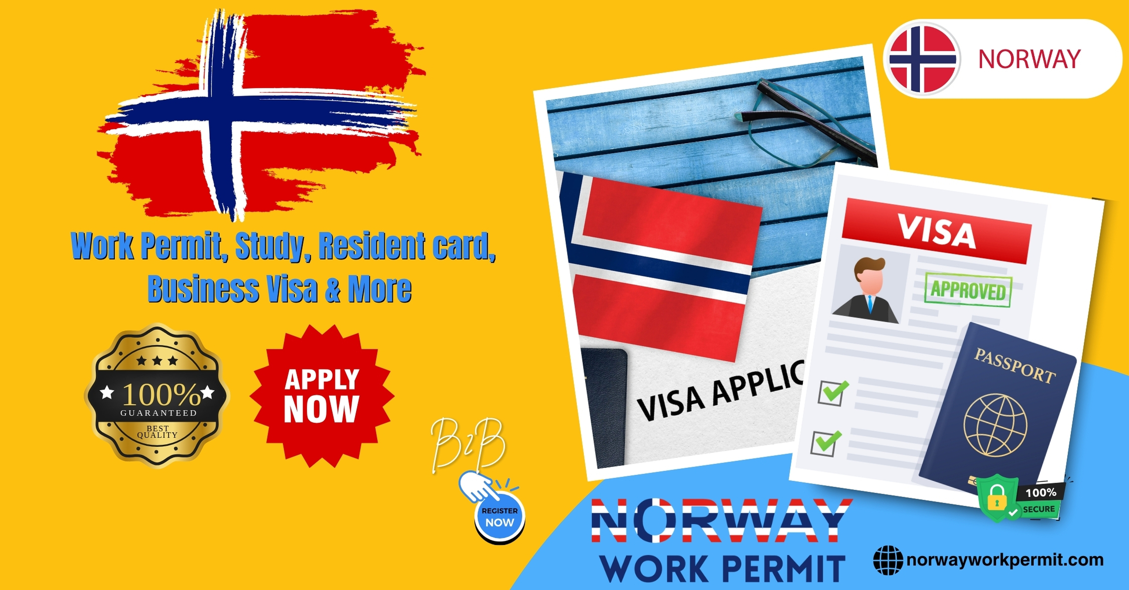 Norway Work Permit Visa and Business Resident Visa Requirements for Egyptian Citizens